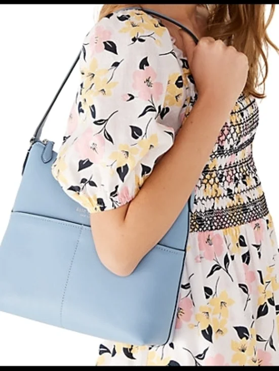 KATE SPADE Bailey Light Blue Leather Shoulder Bag - Picture 3 of 13